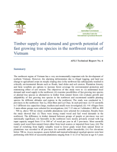 AFLI Technical Report No.6 on timber supply and demand