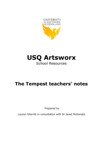 Tempest teachers' notes