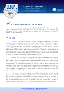 australia – one land: two peoples