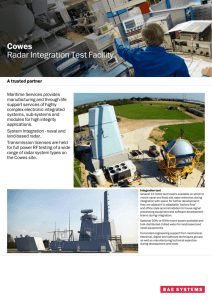Cowes Radar Integration Test Facility