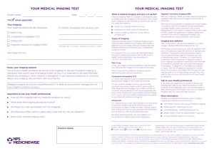 your medical imaging test your medical imaging test