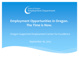 Employment Opportunities in Oregon