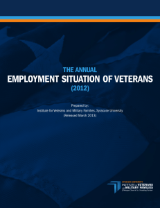Annual Employment Situation of Veterans: 2012