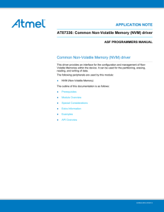 AT07336: Common Non-Volatile Memory