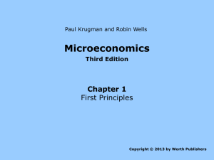 Microeconomics Third Edition Chapter 1