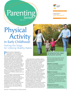 Physical Activity in Early Childhood: Setting the Stage for Lifelong