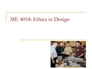 Ethics in Design