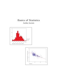 Basics of Statistics