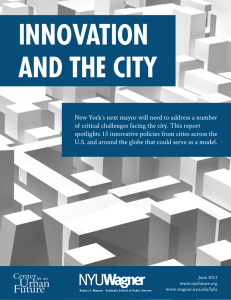 Innovation and the City - Center for an Urban Future