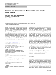 Definition and characterization of an extended social