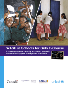 WASH in Schools for Girls E-Course