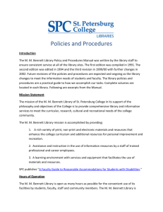 Policies and Procedures - St. Petersburg College