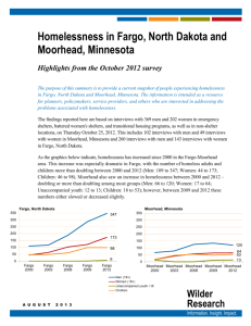 Homelessness in Fargo, North Dakota and Moorhead, Minnesota