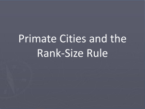 The Law of the Primate City and the Rank