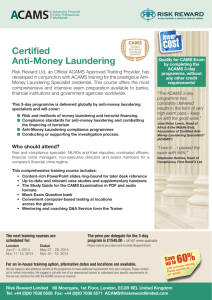 Certified Anti-Money Laundering