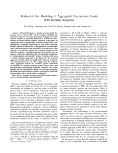 Reduced-Order Modeling of Aggregated Thermostatic Loads With