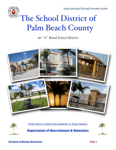Hiring Process Guide - School District Of Palm Beach County