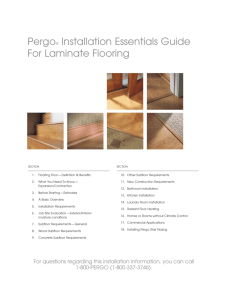 Pergo® Installation Essentials Guide For Laminate Flooring