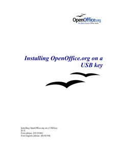 Installing OpenOffice.org on a USB key