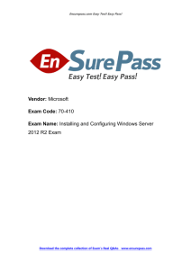 Latest Microsoft EnsurePass 70-410 Dumps PDF