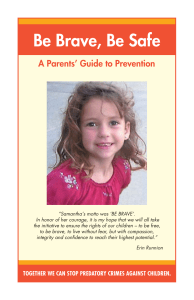 Be Brave, Be Safe - The Joyful Child Foundation