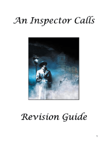 An inspector calls revision guide