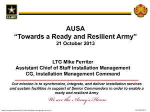 AUSA “Towards a Ready and Resilient Army”