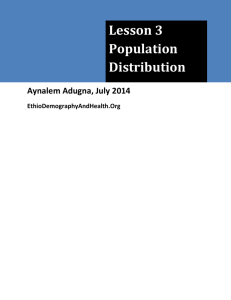 Population Distribution - EthioDemographyAndHealth.org