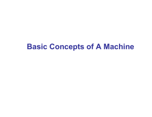 11 Basic Concepts of a Machine