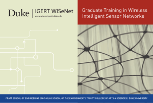 Graduate Training in Wireless Intelligent Sensor Networks