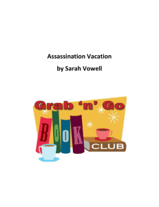 Assassination Vacation by Sarah Vowell