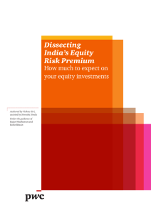 Dissecting India's Equity Risk Premium
