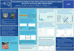 Synchronous Firing in Two Populations of Neurons in Human