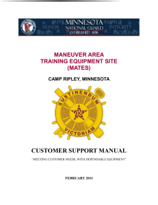 CAMP RIPLEY, MINNESOTA - Minnesota National Guard