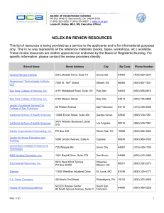 NCLEX RN Review Resources 2012