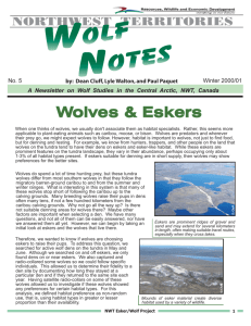 Wolves & Eskers - Environment and Natural Resources