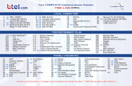Verizon FiOS TV Channel Lineup