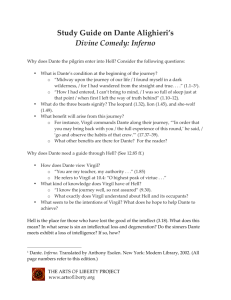 Study Guide on Dante Alighieri's Divine Comedy