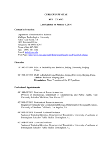 CV of Zhang Kui - Michigan Technological University