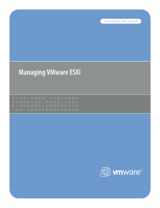 Managing VMware ESXi PDF, 516KB