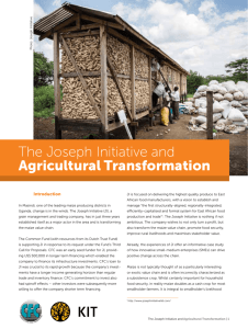 The Joseph Initiative and Agricultural Transformation in the Maize