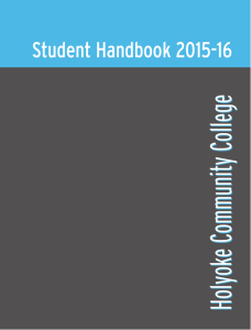 Student Handbook 2015-16 - Holyoke Community College