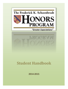 FSH Student Handbook 2014