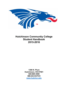 2015 16 HCC Student Handbook - Hutchinson Community College