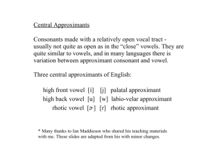 Approximants and liquids