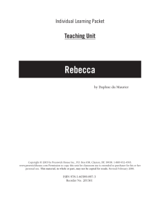 Rebecca - Teaching Unit