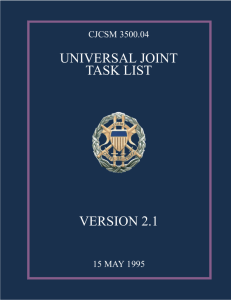 Universal Joint Task List version 2.1