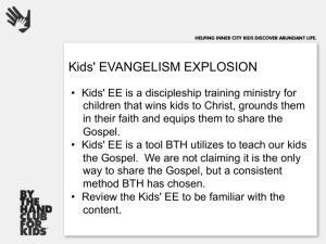 Kids' EVANGELISM EXPLOSION