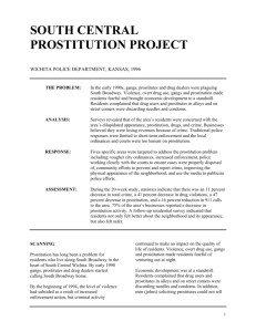 south central prostitution project - Center for Problem