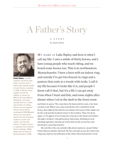 A Father's Story by Andres Dubus